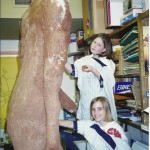 Alyssa and Sammy with Bigfoot 97-98