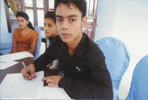 Prakash, our former Nepalese student